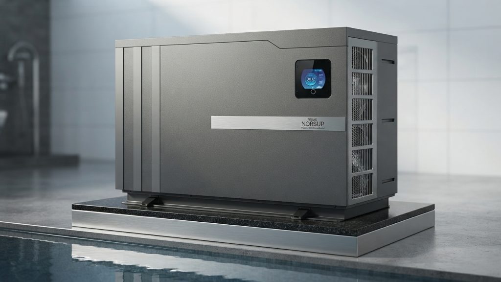 Norsup pool heating heat pump unit installed for luxury villas in Marbella